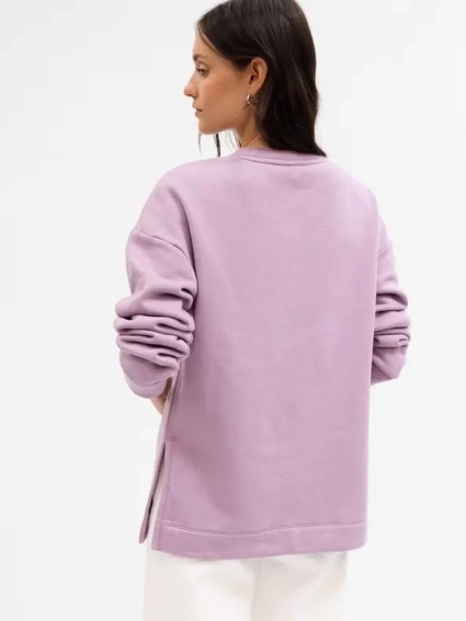 Толстовка CREWNECK LOGO TUNIC SWEATSHIRT 741683-02 GAP L Бузковий 741683-02 фото 2 — інтернет-магазин Tapok