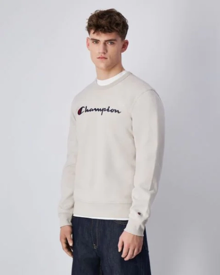 Толстовка CREWNECK SWEATSHIRT 220254-ES057 Champion L Бежевий 220254-ES057 фото 1 — інтернет-магазин Tapok