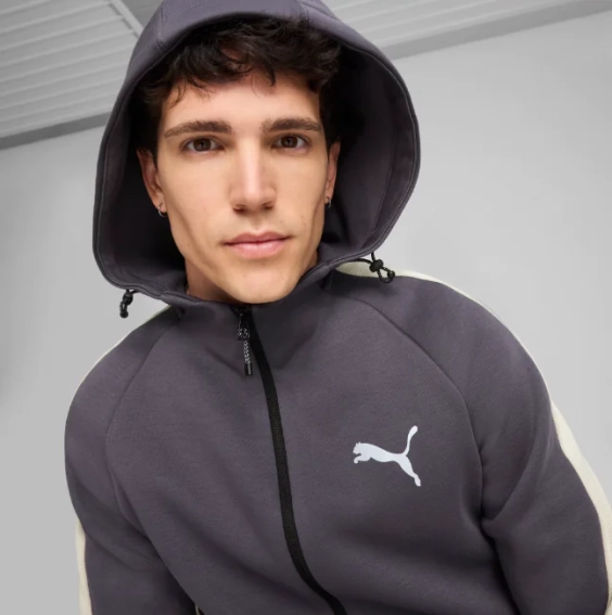 Толстовка EVOSTRIPE Full-Zip Hoodie 68170069 Puma L Темно-сірий 68170069 фото 3 — інтернет-магазин Tapok