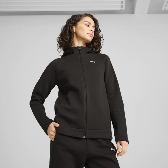 Толстовка EVOSTRIPE Full-Zip Hoodie 68505001 Puma L Черный 68505001 фото 1 — интернет-магазин Tapok
