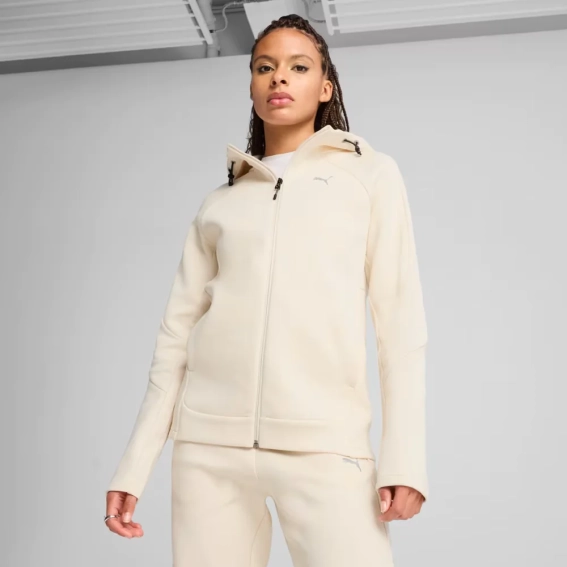 Толстовка EVOSTRIPE Full-Zip Hoodie 68505087 Puma L Бежевый 68505087 фото 1 — интернет-магазин Tapok