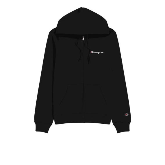 Толстовка FULL ZIP HOODIE SWEATSHIRT 220260-KK001 Champion L Черный 220260-KK001 фото 4 — интернет-магазин Tapok