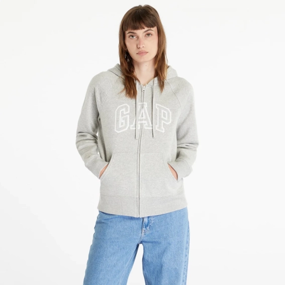 Толстовка FULLZIP LOGO HOODIE 463503-03 GAP L Серый 463503-03 фото 2 — интернет-магазин Tapok
