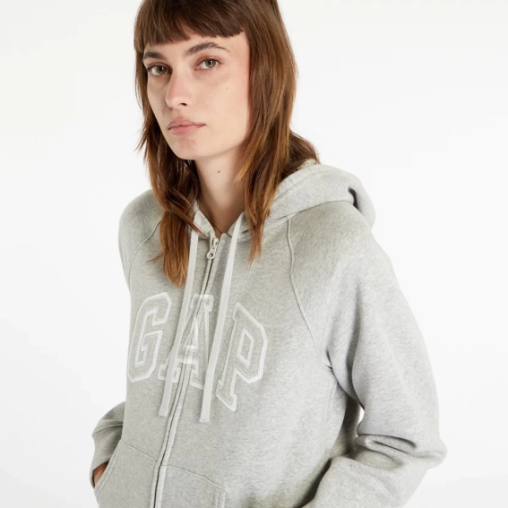 Толстовка FULLZIP LOGO HOODIE 463503-03 GAP L Серый 463503-03 фото 4 — интернет-магазин Tapok