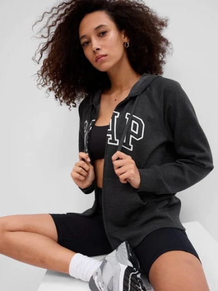 Толстовка FULLZIP LOGO HOODIE 463503-21 GAP M Темно-сірий 463503-21 фото 1 — інтернет-магазин Tapok