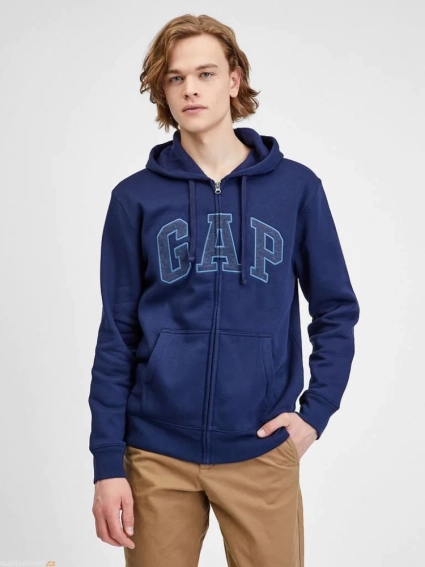 Толстовка FULLZIP LOGO HOODIE 499917-03 GAP L Синий 499917-03 фото 1 — интернет-магазин Tapok