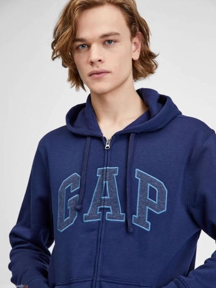 Толстовка FULLZIP LOGO HOODIE 499917-03 GAP L Синий 499917-03 фото 2 — интернет-магазин Tapok