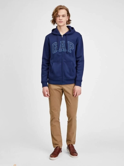 Толстовка FULLZIP LOGO HOODIE 499917-03 GAP L Синий 499917-03 фото 3 — интернет-магазин Tapok