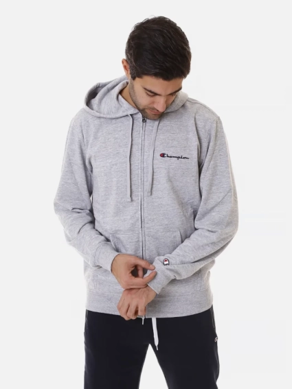 Толстовка hooded full zip sweatshirt 219837-EM021 Champion L Серый 219837-EM021 фото 1 — интернет-магазин Tapok