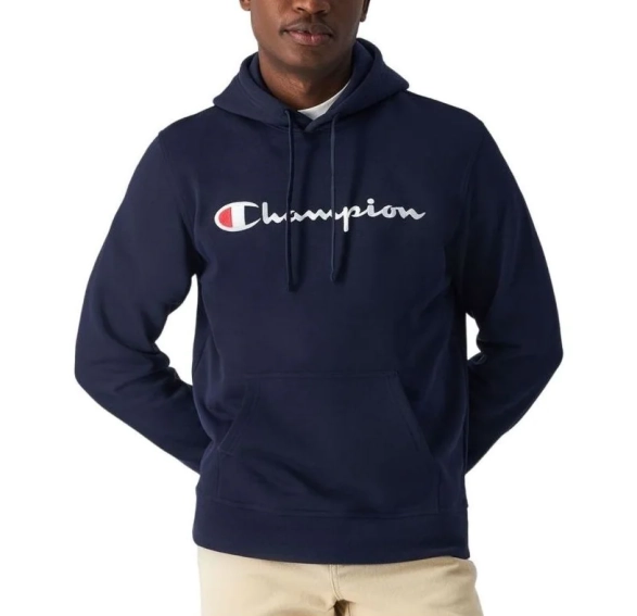 Толстовка HOODED SWEATSHIRT 220253-BS501 Champion L Темно-синий 220253-BS501 фото 1 — интернет-магазин Tapok