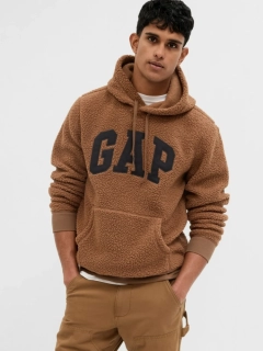 Толстовка INSULATED PULLOVER LOGO HOODIE 724559-01 GAP M Коричневий 724559-01