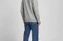 Толстовка JJBRAT SWEAT CREW NECK 12201404-Light Grey Melange-Print:Navy Blazer Jack&amp;Jones XXL Серый 12201404-Light Grey Melan Фото 2