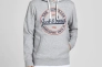 Толстовка JJBRAT SWEAT HOOD 12201406-Light Grey Melange-Print:Navy Blazer. Tru Jack&Jones L Сірий 12201406-Light Grey Melan Фото 1