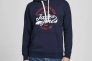 Толстовка JJBRAT SWEAT HOOD 12201406-Navy Blazer-Print:True Red. White Jack&amp;Jones S Темно-синий 12201406-Navy Blazer-Prin Фото 1