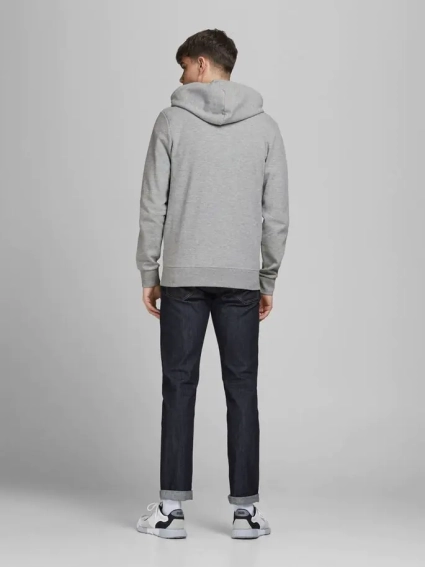 Толстовка JJEBASIC SWEAT ZIP HOOD NOOS 12181901 Light Grey Melange Jack&amp;Jones XXL Серый 12181901LightGreyMela фото 4 — интернет-магазин Tapok