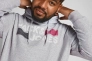 Толстовка JJECORP LOGO SWEAT HOOD NOOS PS 12163777-Light Grey Melange-Print: PLAY Jack&amp;Jones PLUS 3XL 12163777-Light Grey Melan Фото 3