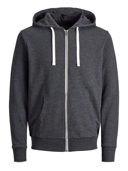 Толстовка JJEHOLMEN SWEAT ZIP HOOD NOOS 12136884-Dark Grey Melange-Fit:REG FIT Jack&amp;Jones L Темно-си 12136884-Dark Grey Melang фото 5 — интернет-магазин Tapok