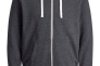 Толстовка JJEHOLMEN SWEAT ZIP HOOD NOOS 12136884-Dark Grey Melange-Fit:REG FIT Jack&amp;Jones L Темно-си 12136884-Dark Grey Melang Фото 5