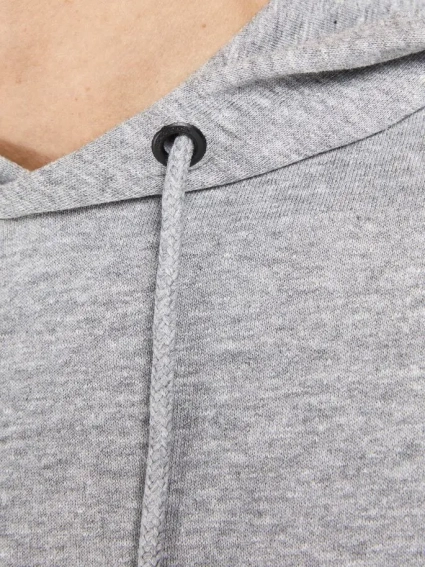 Толстовка JJESHARK SWEAT HOOD NOOS 12205081-Light Grey Melange-Принт:Navy Blazer Jack&amp;Jones XXL Серые 12205081-Light Grey Melan фото 4 — интернет-магазин Tapok