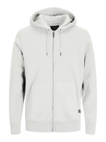 Толстовка JJESOFT BASIC SWEAT ZIP HOOD NOOS 12191895-Cloud Dancer-Fit: REG FIT Jack&amp;Jones L Белый 12191895-Cloud Dancer-Fit фото 1 — интернет-магазин Tapok
