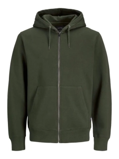 Толстовка JJESOFT BASIC SWEAT ZIP HOOD NOOS 12191895-Forest Night-Fit:REG FIT Jack&Jones XXL Зелений 12191895-Forest Night-Fit