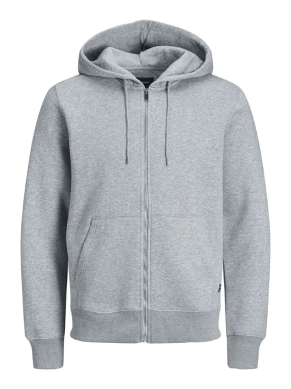 Толстовка JJESOFT BASIC SWEAT ZIP HOOD NOOS 12191895-Light Grey Melange-Fit:REG FIT Jack&amp;Jones L Сер 12191895-Light Grey Melan фото 1 — интернет-магазин Tapok