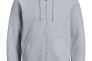 Толстовка JJESOFT BASIC SWEAT ZIP HOOD NOOS 12191895-Light Grey Melange-Fit:REG FIT Jack&amp;Jones L Сер 12191895-Light Grey Melan Фото 1