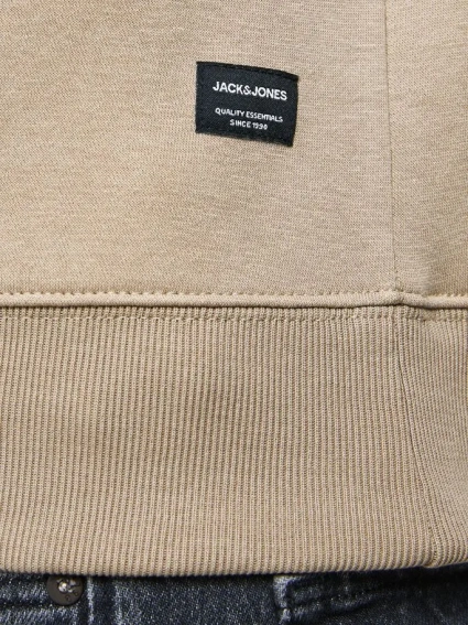 Толстовка JJESOFT SWEAT HOOD NOOS 12161145 Crockery Jack&amp;Jones L Бежевый 12161145Crockery фото 4 — интернет-магазин Tapok