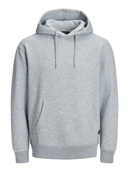 Толстовка JJESOFT SWEAT HOOD NOOS 12161145 Light Grey Melange Jack&amp;Jones L Серый 12161145LightGreyMela фото 5 — интернет-магазин Tapok