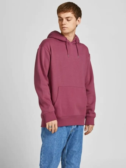 Толстовка JJESOFT SWEAT HOOD NOOS 12161145-Hawthorn Rose-Fit:Relaxed Jack&amp;Jones S Бордовый 12161145-Hawthorn Rose-Fi фото 1 — интернет-магазин Tapok