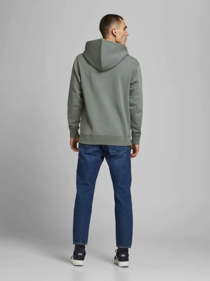 Толстовка JJESOFT SWEAT HOOD NOOS 12161145-Sedona Sage-Fit:Relaxed Jack&amp;Jones M Серый 12161145-Sedona Sage-Fit: фото 2 — интернет-магазин Tapok