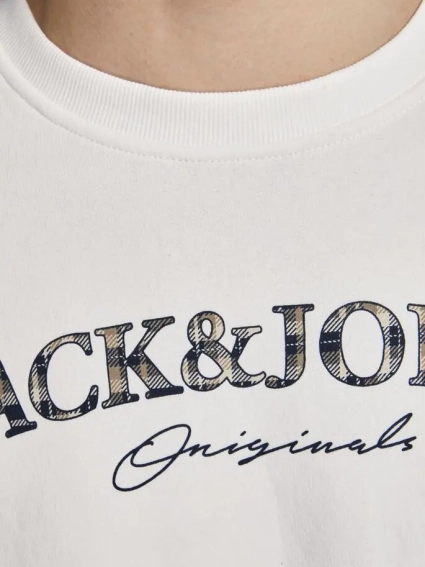 Толстовка JORMINISTRY SWEAT CREW NECK 12180410 Cloud Dancer Jack&amp;Jones L Белый 12180410CloudDancer фото 5 — интернет-магазин Tapok