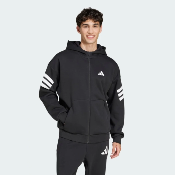 Толстовка M FI 3S FZ JD4827 Adidas L Чорний JD4827 фото 1 — інтернет-магазин Tapok