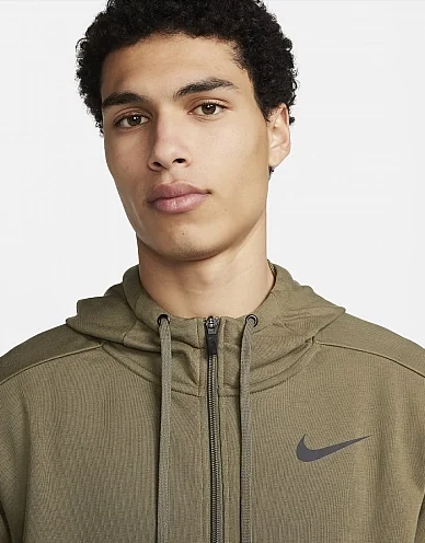 Женская толстовка M NK DF HDIE FZ FL CZ6376-222 Nike XL Хаки CZ6376-222 фото 3 — интернет-магазин Tapok