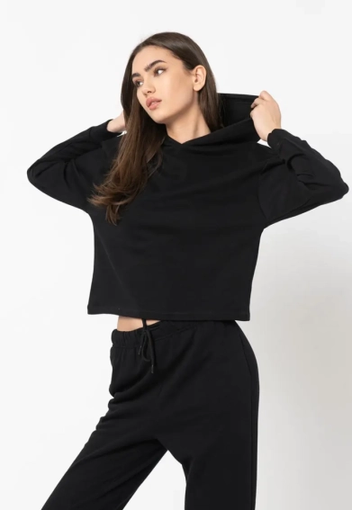 Толстовка ONLCOMFY LIFE L/S HOOD SWT 15236616 Black ONLY L Черный 15236616Black фото 2 — интернет-магазин Tapok