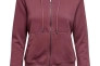 Толстовка ONLFEEL LIFE L/S ZIP HOOD SWT 15240765-Rose Brown ONLY M Бордовый 15240765-Rose Brown Фото 1