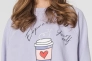Толстовка ONLJENNIFER LIFE L/S O-NECK BOX SWT 15250226-Cosmic Sky-Print:COFFEE ONLY L Бузковий 15250226-Cosmic Sky-Print Фото 3