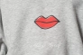 Толстовка ONLJENNIFER LIFE L/S O-NECK BOX SWT 15250226-Light Grey Melange-Print:FACE ONLY L Серый 15250226-Light Grey Melan Фото 4