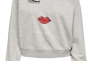 Толстовка ONLJENNIFER LIFE L/S O-NECK BOX SWT 15250226-Light Grey Melange-Print:FACE ONLY L Серый 15250226-Light Grey Melan Фото 5