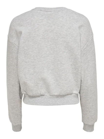 Толстовка ONLLOVE LIFE L/S O-NE 15226033 Light Grey Melange ONLY L Сірий 15226033LightGreyMela фото 2 — інтернет-магазин Tapok