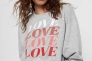 Толстовка ONLLOVE LIFE L/S O-NE 15226033 Light Grey Melange ONLY L Сірий 15226033LightGreyMela Фото 3