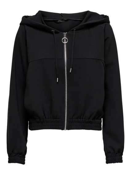 Толстовка ONLMARIYA L/S ZIP HOODIE PNT 15243731-Black ONLY L Чорний 15243731-Black фото 1 — інтернет-магазин Tapok