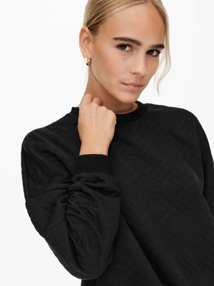 Толстовка ONLSQUARE L/S STRING O-NECK CC SWT 15234269-Black ONLY M Черный 15234269-Black фото 3 — интернет-магазин Tapok