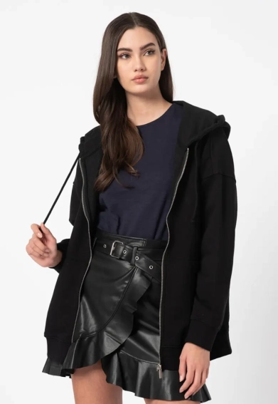 Толстовка ONLWANTED LT L/S ZIP SWEAT HOODIE SWT 15244836-Black ONLY L Чорний 15244836-Black фото 1 — інтернет-магазин Tapok