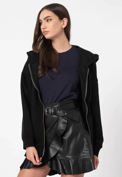 Толстовка ONLWANTED LT L/S ZIP SWEAT HOODIE SWT 15244836-Black ONLY L Чорний 15244836-Black фото 2 — інтернет-магазин Tapok