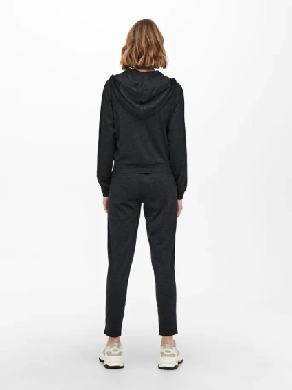 Толстовка ONPNASHA LS HOOD ZIP BRUSH SWEAT 15236667-Black Melange Only Play XS Чорний 15236667-Black Melange фото 2 — інтернет-магазин Tapok