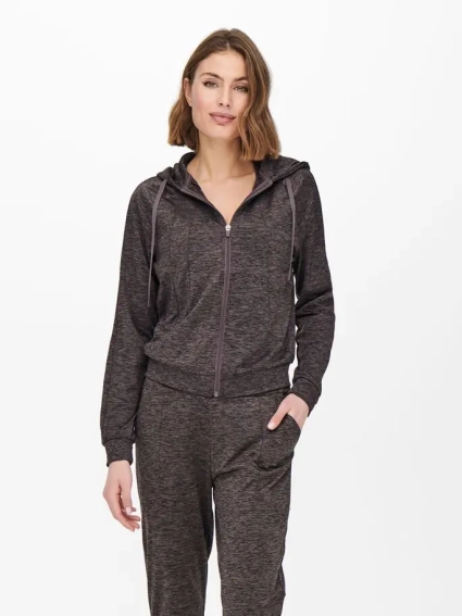 Толстовка ONPNASHA LS HOOD ZIP BRUSH SWEAT 15236667-Sparrow-Detail:w. Melange Only Play M Темно-коры 15236667-Sparrow-Detail:w фото 1 — интернет-магазин Tapok