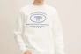 Толстовка printed crewneck sweater 1032929-10332 Tom Tailor L Белый 1032929-10332 Фото 1
