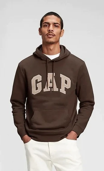 Толстовка PULLOVER LOGO HOODIE 738102-25 GAP S Коричневий 738102-25 фото 1 — інтернет-магазин Tapok