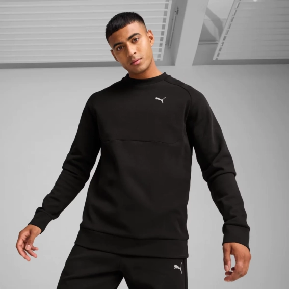 Толстовка PUMATECH Crew 68459901 Puma L Черный 68459901 фото 1 — интернет-магазин Tapok